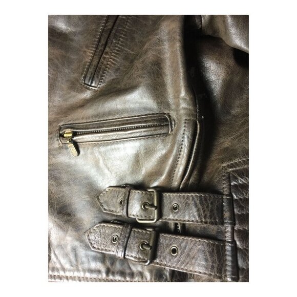 Belstaff Leather Lightling Fashion Jacket Blouson Size 42 Made in Italy NWT - Picture 11 of 11